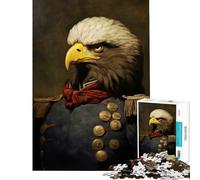 Puzzle da 1000 pezzi per adulti con aquila da guerra difficile e stimolante gioco di analisi e logica rompicapo per ragazzi dai 14 anni in su 38x26cm