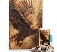 Puzzle da 1000 pezzi per adulti con aquila eterea, gioco per famiglie, difficile e stimolante, compleanni e occasioni speciali 38x52cm