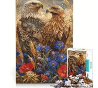 Puzzle da 1000 pezzi per adulti con aquile maestose gioco educativo difficile ideale come regalo di compleanno o per occasioni speciali 50x75cm