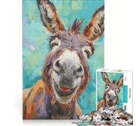 Puzzle da 1000 pezzi per adulti con asinello sorridente gioco educativo difficile e stimolante gioco unico e avvincente 50x75cm