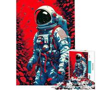 Puzzle da 1000 pezzi per adulti con astronauta e arte giapponese rompicapo per adulti gioco di logica per migliorare la memoria ideale come regalo (dimensioni 50x75cm)