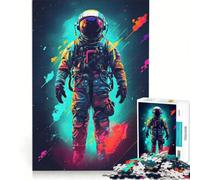 Puzzle da 1000 pezzi per adulti con astronauta in posa dinamica, gioco educativo, analisi e logica, regalo di compleanno, regalo di viaggio 38x26cm