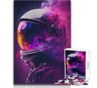 Puzzle da 1000 pezzi per adulti con astronauta nello spazio, gioca e impara in modo intelligente, sentito per festeggiare, dimensioni 38x52cm