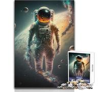 Puzzle da 1000 pezzi per adulti con astronauta nello spazio Gioca e impara in modo intelligente sentito per celebrare il compleanno Dimensioni: 38x26cm