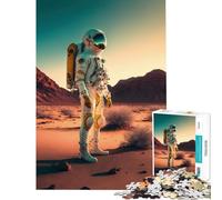 Puzzle da 1000 pezzi per adulti con astronauta su un nuovo pianeta ideale per compleanni e Natale divertimento in famiglia e decorazione domestica Adatto a partire dai 14 anni (38x52cm)