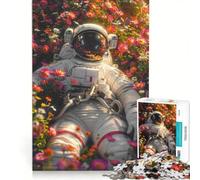 Puzzle da 1000 pezzi per adulti con astronauti e fiori nello spazio gioco impossibile ideale per passare il tempo durante le vacanze regalo di compleanno o di viaggio 50x75cm