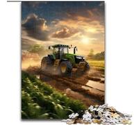 Puzzle da 1000 pezzi per adulti con attrezzi da trattore, decorazione fai da te, sfida per il cervello, per adulti, famiglia, regalo di Natale (dimensioni: 50x75cm)