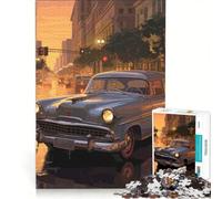 Puzzle da 1000 pezzi per adulti con auto d'epoca giapponese gioco educativo corsa a tempo ideale come regalo per tutta la famiglia 50x75cm