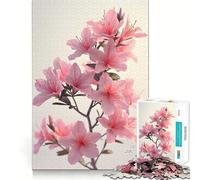 Puzzle da 1000 pezzi per adulti con azalea,poster vintage,taglio preciso,divertente gioco di logica,regalo per rilassarsi,divertimento,regalo di compleanno (38x52cm)