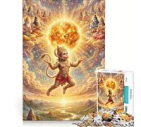 Puzzle da 1000 pezzi per adulti con Bal e Hanuman, gioco rompicapo, difficile, per rafforzare l'amore tra le coppie 50x75cm