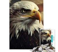 Puzzle da 1000 pezzi per adulti con bandiera americana e aquila calva sfida impegnativa da completare decorazione per la casa gioco pratico per ragazzi dai 14 anni in su (50x75cm)