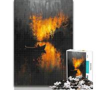 Puzzle da 1000 pezzi per adulti con barche a vela dipinte, per adolescenti, 1000 pezzi, collezione di artisti, gioco intellettuale, belle arti, 26x38cm