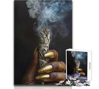 Puzzle da 1000 pezzi per adulti con bastoncino di sbavature e salvia, gioco di sfida unico, corsa di velocità a mano, giocattolo educativo, dimensioni 38x26cm