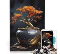 Puzzle da 1000 pezzi per adulti con bonsai di ciliegio in fiore, gioco impossibile, ideale per passare il tempo durante le vacanze, regalo di compleanno o di viaggio 50x75cm