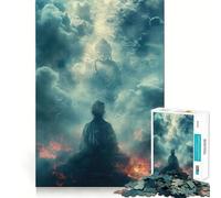 Puzzle da 1000 pezzi per adulti con Buddha in meditazione,incastro preciso,gioco di logica,divertente,gioco gratuito,regalo di compleanno (50x75cm)