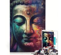 Puzzle da 1000 pezzi per adulti con Buddha Zen gioco interattivo allena la mente e la mano ogni pezzo è unico 38x26cm