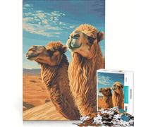 Puzzle da 1000 pezzi per adulti con cammelli divertenti, gioco stimolante, difficile da completare, per rafforzare l'amore tra le coppie 38x52cm