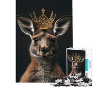 Puzzle da 1000 pezzi per adulti con canguro e piccolo re gioco educativo e sfida un'opera d'arte da regalare (dimensioni 38x26cm)