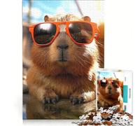 Puzzle da 1000 pezzi per adulti con capibara, Happy Be Capy, giocattolo fai da te, decorazione per la casa, compleanno e Natale, 38x26cm