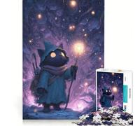 Puzzle da 1000 pezzi per adulti con carta dei tarocchi fantasy - Il gatto matto, gioco per famiglie, difficile e stimolante, compleanno 38x52cm