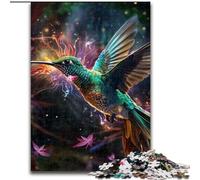 Puzzle da 1000 pezzi per adulti con cielo stellato e colibrì, dimensioni 50x75cm, perfetti per il divertimento in famiglia, giochi di società, bomboniere per feste di compleanno