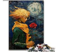 Puzzle da 1000 pezzi per adulti con cielo stellato e principe in legno,idea regalo per le vacanze,opera d'arte umoristica,opera d'arte dettagliata,50X75cm per compleanno,festa,Natale,Halloween