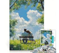 Puzzle da 1000 pezzi per adulti con citazione d'amore per coppie, gioco impossibile, analisi e logica, per rafforzare l'amore tra le coppie 50x75cm