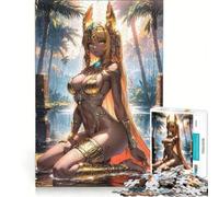 Puzzle da 1000 pezzi per adulti con Cleopatra sexy in stile anime, antistress, difficile, ideale come elemento della lista dei desideri con Babbo Natale 38x26cm