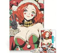 Puzzle da 1000 pezzi per adulti con Clussy, il giullare, il clown e la ragazza, gioco educativo, difficile e stimolante, ideale come regalo 50x75cm