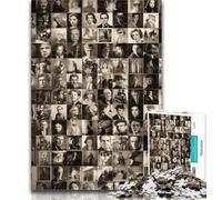 Puzzle da 1000 pezzi per adulti con collage di attori di Jigsaw World, antistress, sfida difficile, migliora l'amore tra coppie, 50x75cm