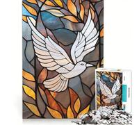 Puzzle da 1000 pezzi per adulti con colomba della pace e della libertà gioco rilassante decorazione per la casa ideale come regalo per tutta la famiglia 50x75cm