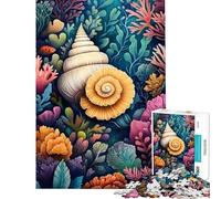 Puzzle da 1000 pezzi per adulti con conchiglie e barriera corallina gioco pratico e veloce ideale come regalo per tutta la famiglia (dimensioni 38x52cm)