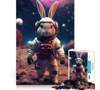 Puzzle da 1000 pezzi per adulti con coniglietto Astro,taglio preciso,gioco di logica,divertimento per il tempo libero,compleanno,gioco artistico (38x26cm)
