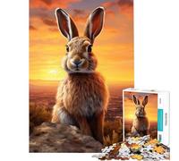 Puzzle da 1000 pezzi per adulti con coniglietto pasquale all'alba gioco educativo per tutta la famiglia ideale come regalo di compleanno per uomini e donne (dimensioni 50x75cm)