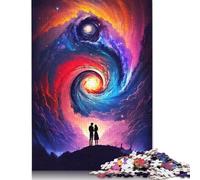 Puzzle da 1000 pezzi per adulti con coppia intergalattica. Puzzle impegnativi e stimolanti per bambini adulti. 1000 pezzi (75x50 cm).