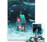 Puzzle da 1000 pezzi per adulti con creature marine gioco per famiglie stimolante da completare per rafforzare l'amore tra le coppie 38x52cm