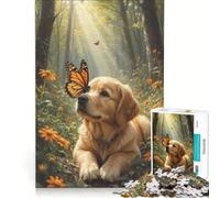 Puzzle da 1000 pezzi per adulti con cucciolo da fiaba, gioco pratico, migliora la memoria, ideale come regalo per tutta la famiglia 38x52cm