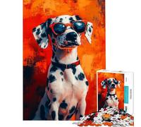 Puzzle da 1000 pezzi per adulti con dalmata in diverse tonalità ideale per adolescenti con schema di assemblaggio attività interattive genitore-figlio regalo di compleanno 50x75cm