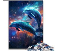 Puzzle da 1000 pezzi per adulti con delfino che salta, gioco interattivo per famiglie, decorazione fai da te per la casa, sfida per la mente, regalo (dimensioni: 50x75cm)