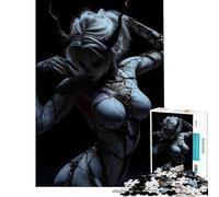 Puzzle da 1000 pezzi per adulti con demone dalla pelle screpolata gioco intellettuale educativo divertente e spiritoso ideale come regalo di compleanno (dimensioni 75x50cm)