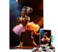 Puzzle da 1000 pezzi per adulti con dinosauri e ballerine gioco interattivo educativo e stimolante ideale come regalo o per divertirsi in famiglia (dimensioni 38x52cm)