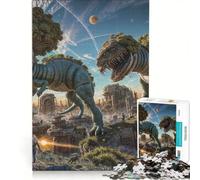 Puzzle da 1000 pezzi per adulti con dinosauri extraterrestri, gioco impossibile, sfida difficile, per rafforzare l'amore tra le coppie 50x75cm