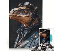 Puzzle da 1000 pezzi per adulti con dinosauri steampunk, gioco pratico, divertimento per tutta la famiglia, compleanno e Natale 38x26cm