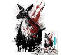 Puzzle da 1000 pezzi per adulti con dipinto a inchiostro di canguro impegnativo da completare ideale per le vacanze a casa per passare il tempo in modo rilassante un giocattolo antistress adatto