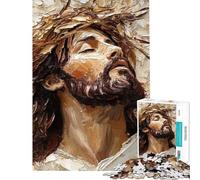 Puzzle da 1000 pezzi per adulti con dipinto di Gesù Cristo ideale come regalo o per divertirsi in famiglia Un puzzle stimolante da completare (dimensioni 38x26cm)