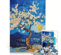 Puzzle da 1000 pezzi per adulti con dipinto di mandorlo in fiore, gioco impossibile, sfida difficile, per rafforzare l'amore tra le coppie 38x26cm