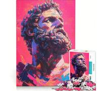 Puzzle da 1000 pezzi per adulti con dipinto di Marco Aurelio gioco interattivo gara di velocità manuale con pezzi ad incastro di forma casuale 38x26cm
