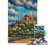 Puzzle da 1000 pezzi per adulti con dipinto di Santa Sofia, gioco educativo, difficile, ideale come regalo di compleanno o per occasioni speciali 38x26cm