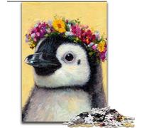 Puzzle da 1000 pezzi per adulti con disegno di pinguino, ideale come regalo per Natale, Halloween, Festa della mamma, Capodanno, Pasqua (dimensioni 26x38cm)