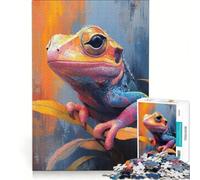 Puzzle da 1000 pezzi per adulti con disegno di una lucertola colorata, gioco educativo, difficile, ideale come regalo di compleanno o per occasioni speciali 38x26cm
